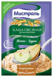 Каша овсяная, Мистраль 40 г Яблоко - груша