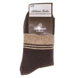 Носки мужские, Milano Socks (Милано Сокс) р. 41-45 №430 шерстяные рисунок №8 коричневые