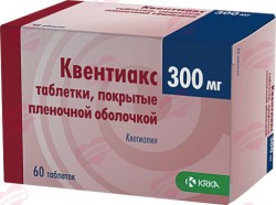 Квентиакс СР, табл. с пролонг. высвоб. п/о пленочной 300 мг №60