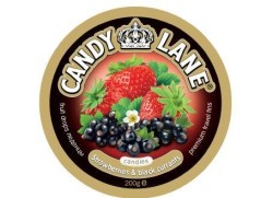 Леденцы фруктовые, Candy Lane (Канди Лейн) 200 г арт. CL-1-9 клубника и черная смородина жестяная банка