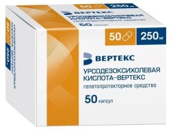 Урсодезоксихолевая кислота-Вертекс, капс. 250 мг №50