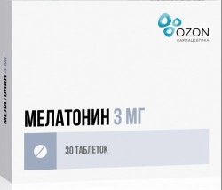 Мелатонин, табл. п/о пленочной 3 мг №30