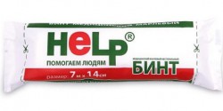 Бинт нестерильный, Help (Хелп) р. 7мх14см 36 г/м кв.