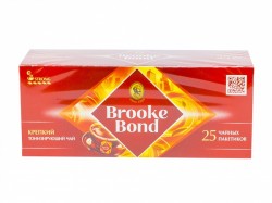 Чай, Brooke Bond (Брук Бонд) 1.8 г №25 Черный с ярлычком пакетики